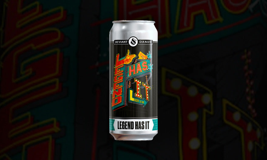 LEGEND HAS IT LAGER AMERICAN STYLE LAGER