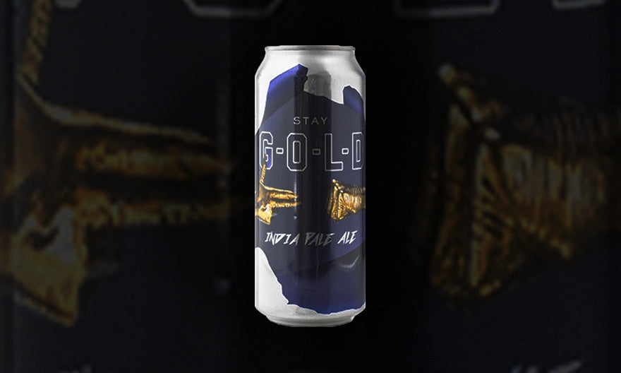 STAY GOLD IPA WITH BURIAL BEER