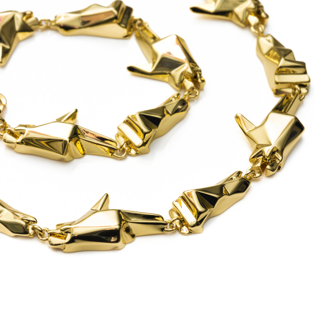 ’Stay Gold’ Pistol and Fist Bracelet