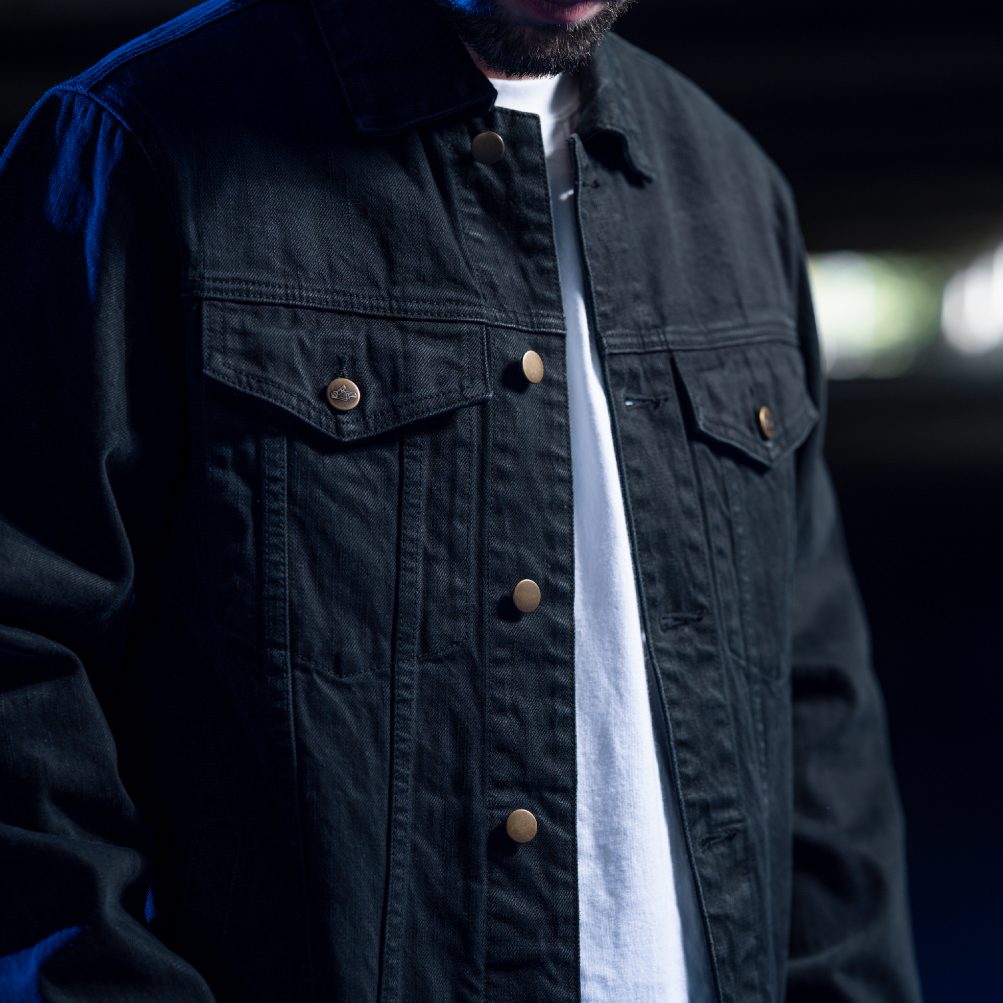 The Pistol Fist Japanese Black Denim Jacket - Run The Jewels The Pistol Fist Japanese Black Denim Jacket - Run The Jewels