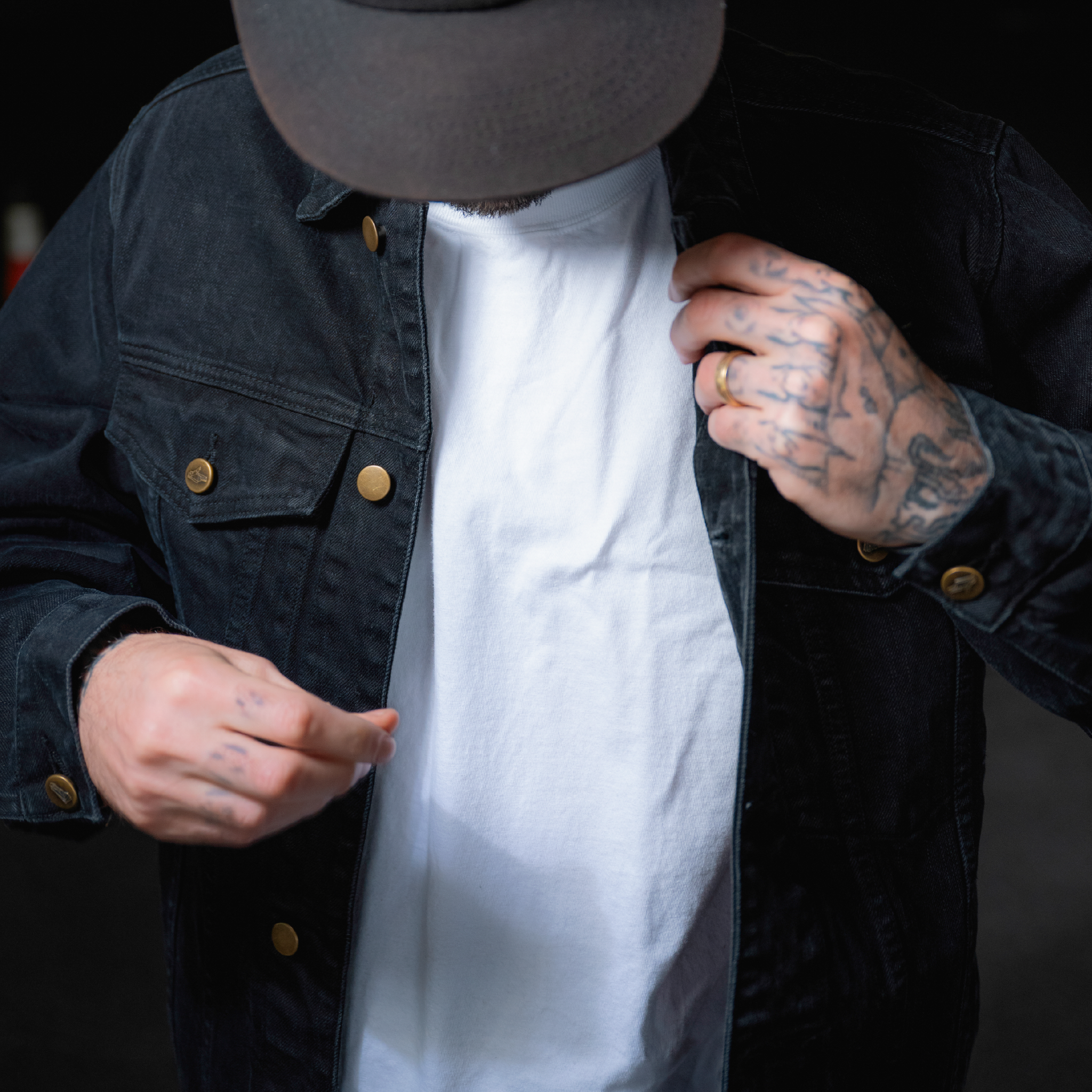 The Pistol Fist Japanese Black Denim Jacket - Run The Jewels The Pistol Fist Japanese Black Denim Jacket - Run The Jewels