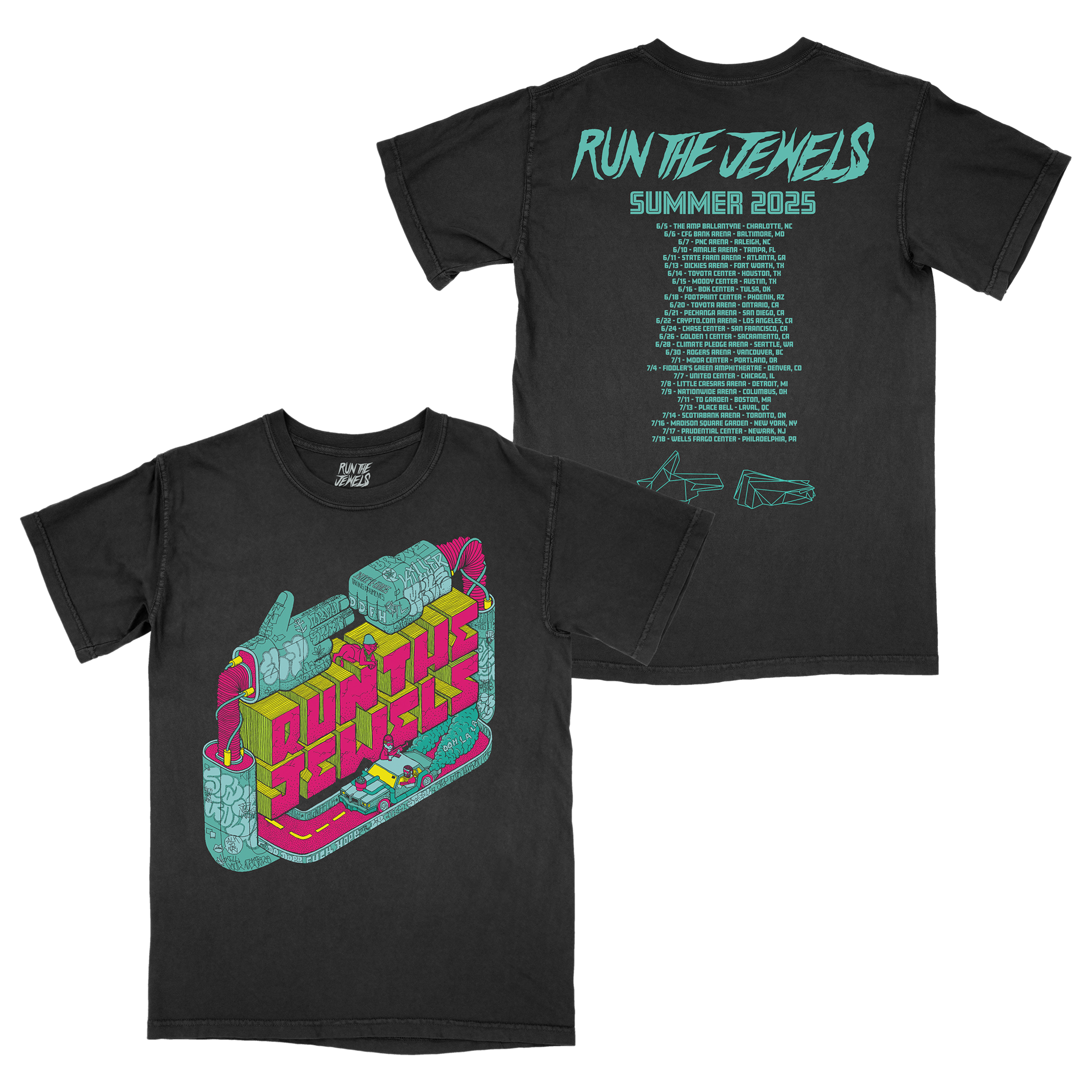 RTJ FINAL CHAMBER TOUR T-SHIRT - Run The Jewels RTJ FINAL CHAMBER TOUR T-SHIRT - Run The Jewels