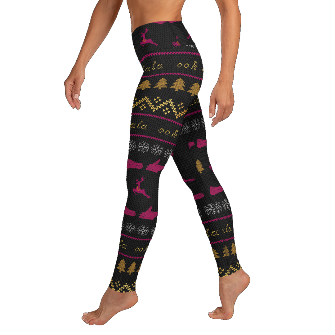 RUN THE YULES UGLY SWEATER YOGA LEGGINGS